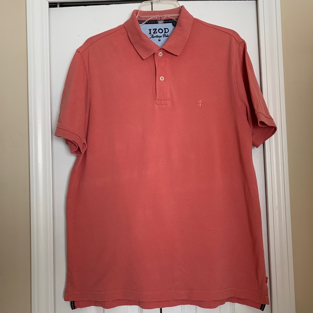 Izod Orange Heritage Polo Shirt size M
